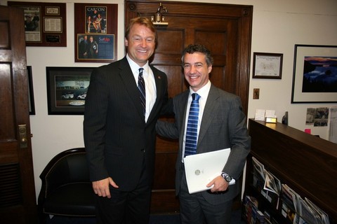 Argazkia: I�igo Urkullu  Washingtonen  Dean Heller kongresistarekin